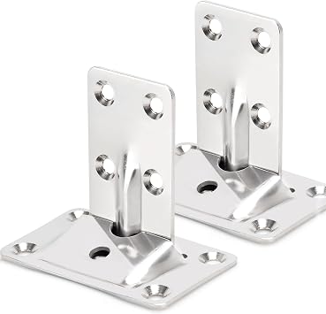 2 Sets Stainless Steel Removable Table Bracket, Strong Sturdy Support Rod