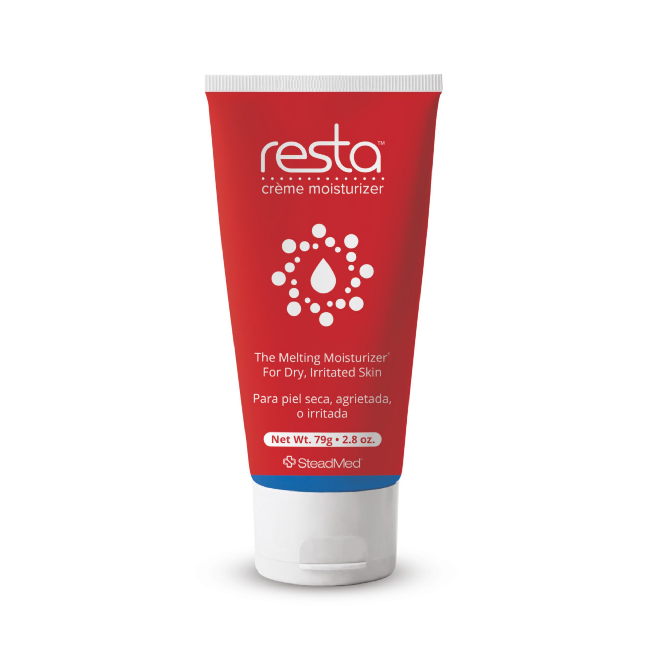 Resta Creme Moisturizer – Intensive Hydration for Dry & Sensitive Skin, Unscented, 2.8 oz