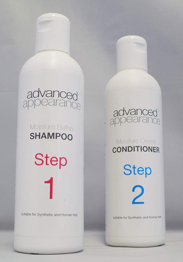 Advanced Appearance Pack of 2 Wig Shampoo and Conditioner, Synthetic