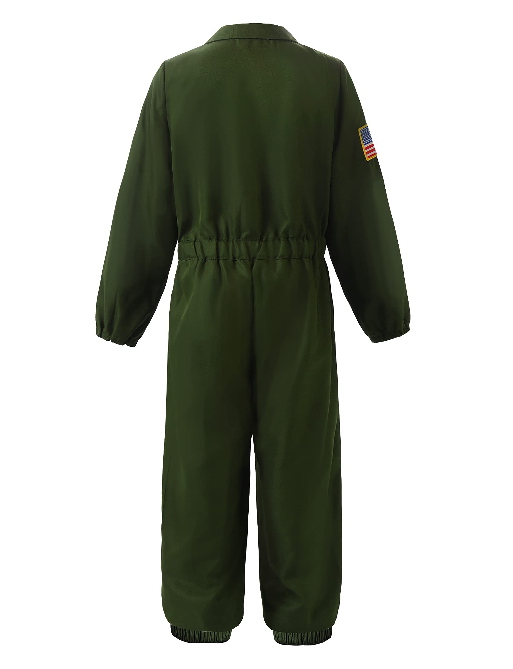 ReliBeauty Disfraz de Piloto Aviador para Niños Disfraz Militar Niños Carnaval con Accesorios