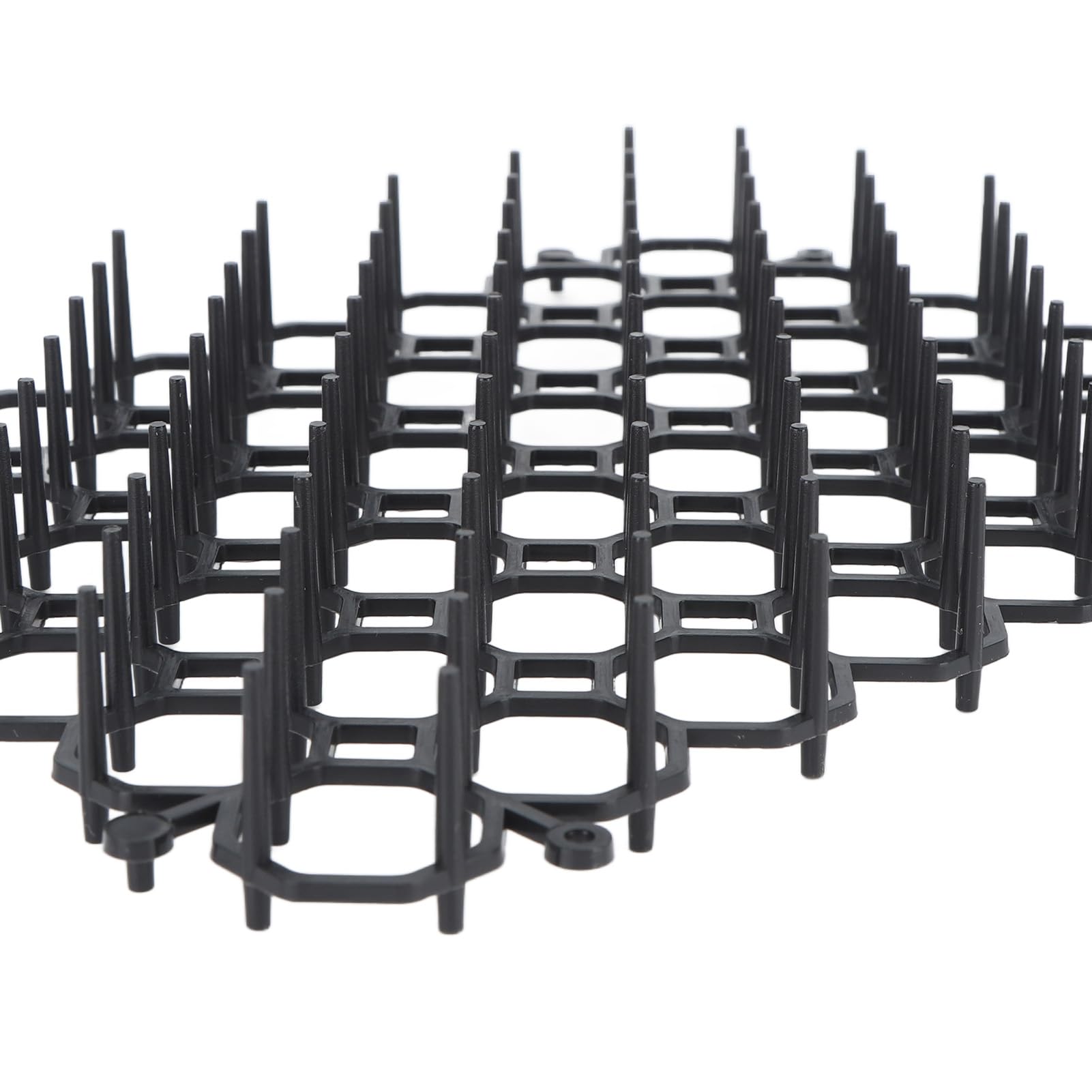 Yosoo Health Gear 12-teilige Katzenabwehrmatte, Anti-Hunde-Netzwerk, für Drinnen und Draußen, Abweisendes Training, Kunststoff-Spike-Kratze mit Spikes, Stachelstreifen, Grabstopper für