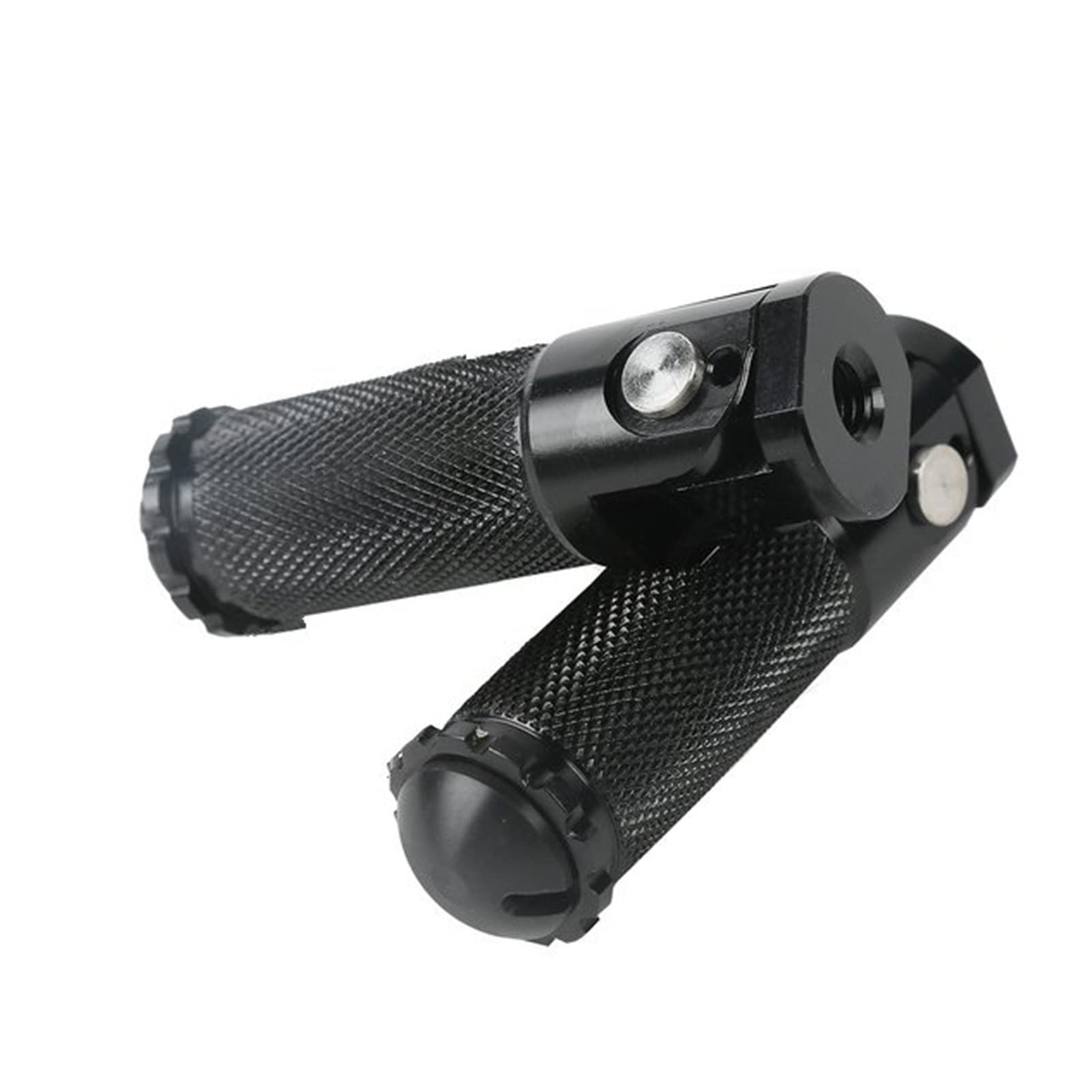 Reposapiés para Motocicleta Estriberas Plegables Estriberas Trasero Resto Carreras Motocicleta Universal Billet El Juego Trasero Use Pernos 8 Mm (Color : Zwart)