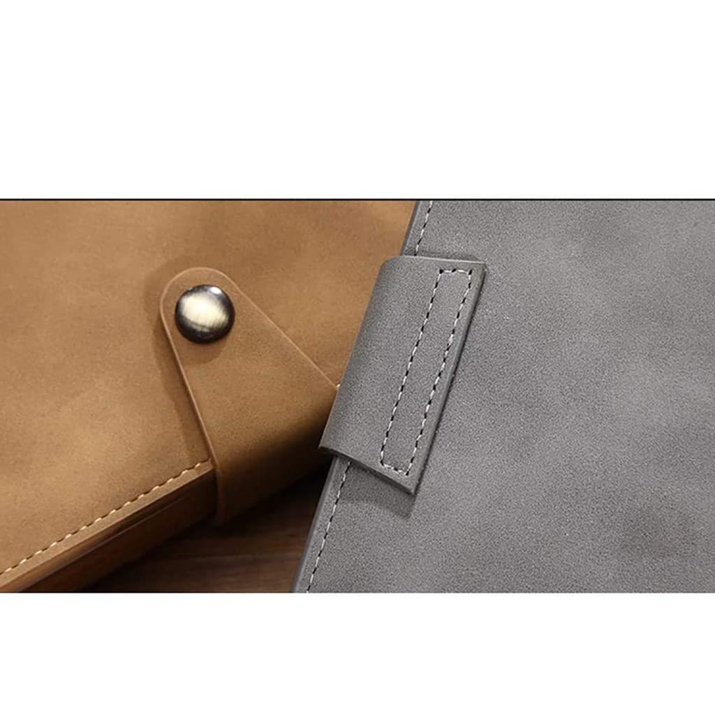 Notebook portatile A5 in morbida pelle PU retrò - Blocco note squisito con fibbia ad anello per studenti, lavoratori, professionisti, riunioni di ufficio e diario in movimento