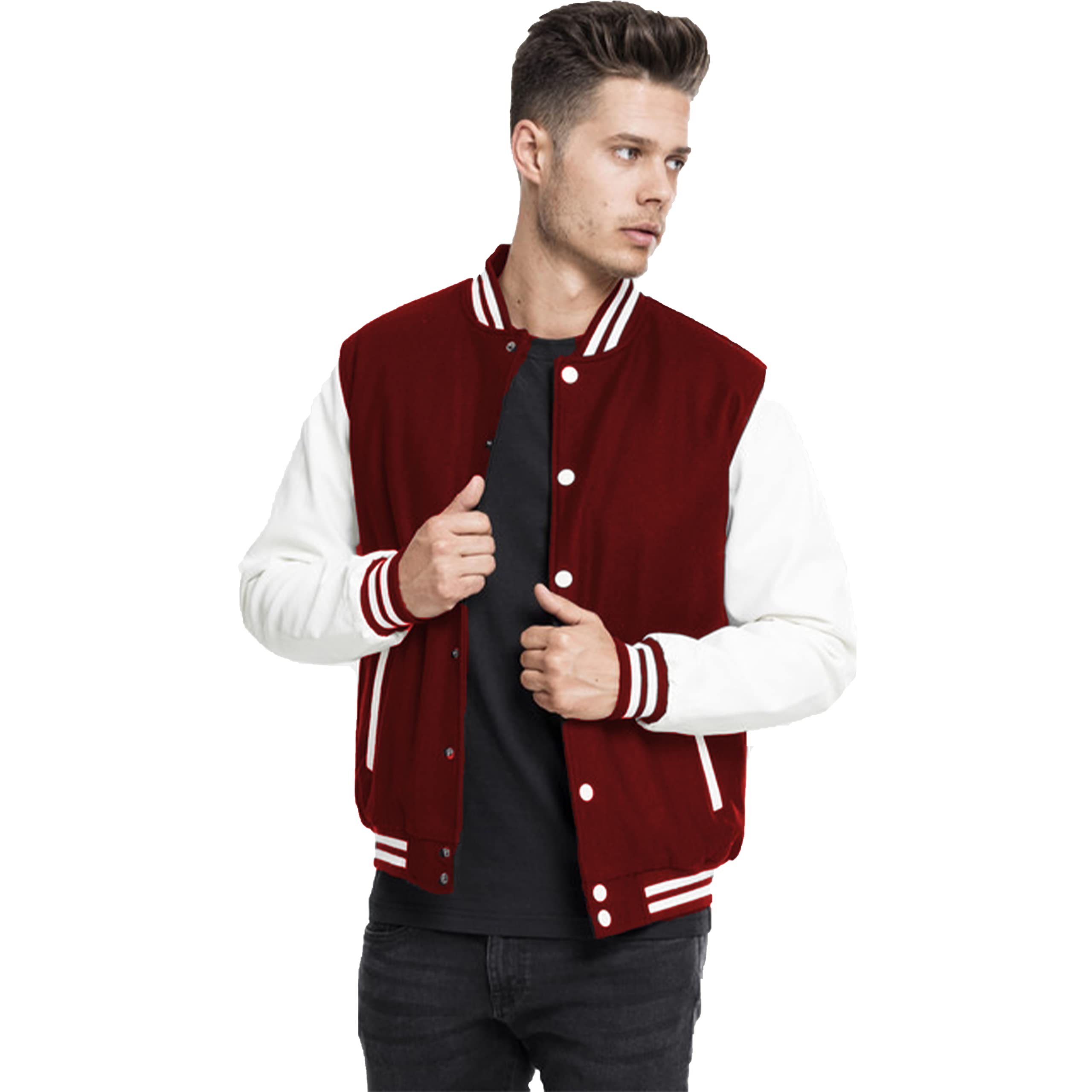 drobe Varsity jackets for Men/Stylish jacket for winter/Jackets for men/Letterman Varsity jacket-picture-46