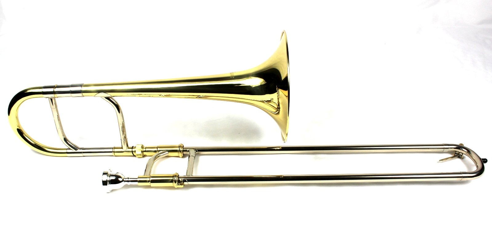 Diginex Gold Lacquer Finish Eb Alto Trombone with Case and Mouthpiece - Image 4