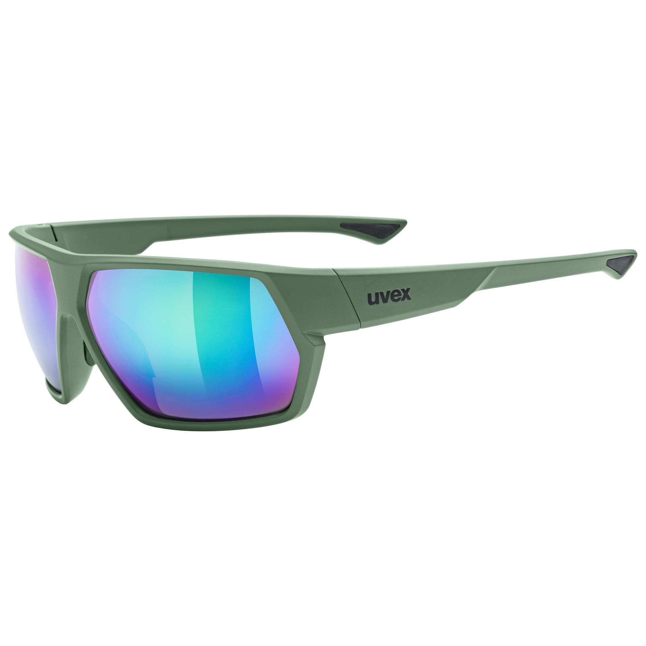 Uvex Unisex-Adult, sportstyle 238 sports glasses, moss matt/mirror green, one size
