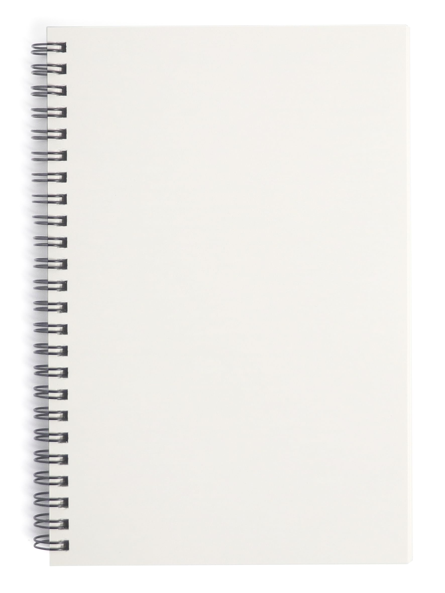 Pusty notatnik spiralny, format A5, 160 stron, czysty papier, szkicownik do rysowania, notatek i kreatywnych pomysłów (słoneczny żółty)