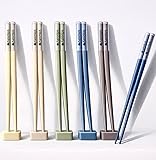 Palillos Japoneses Reutilizables para Sushi – Set Premium Antideslizante – Chopsticks de Acero Inoxidable Elegantes – Kit Sushi Ideal para Regalo, Ramen y Comida Japonesa