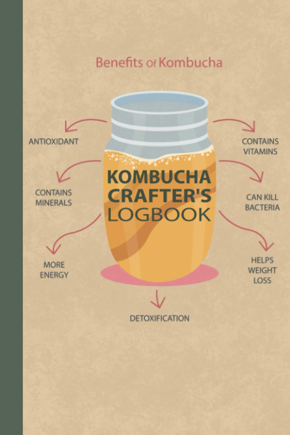 Kombucha Crafter's Logbook: Kombucha Home Brewing Log Book Kombucha Making Journal to Track and Record Your Kombucha Home Brews