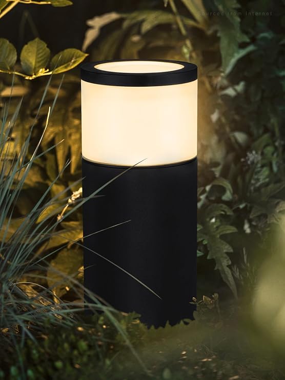 LEONLITE 12-Pack Low Voltage Bollard Landscape Lights, LED Landscape Lighting Outdoor, 5W Pathway Lights for Walkway, Garden, Aluminum Housing, IP65 Waterproof, 12-24V AC/DC, 400lm, 3000K Warm White