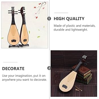 CAXUSD Chinese Luit Prop - Vintage Instrument Voor Fotoshoots - Lichtgewicht En Realistisch