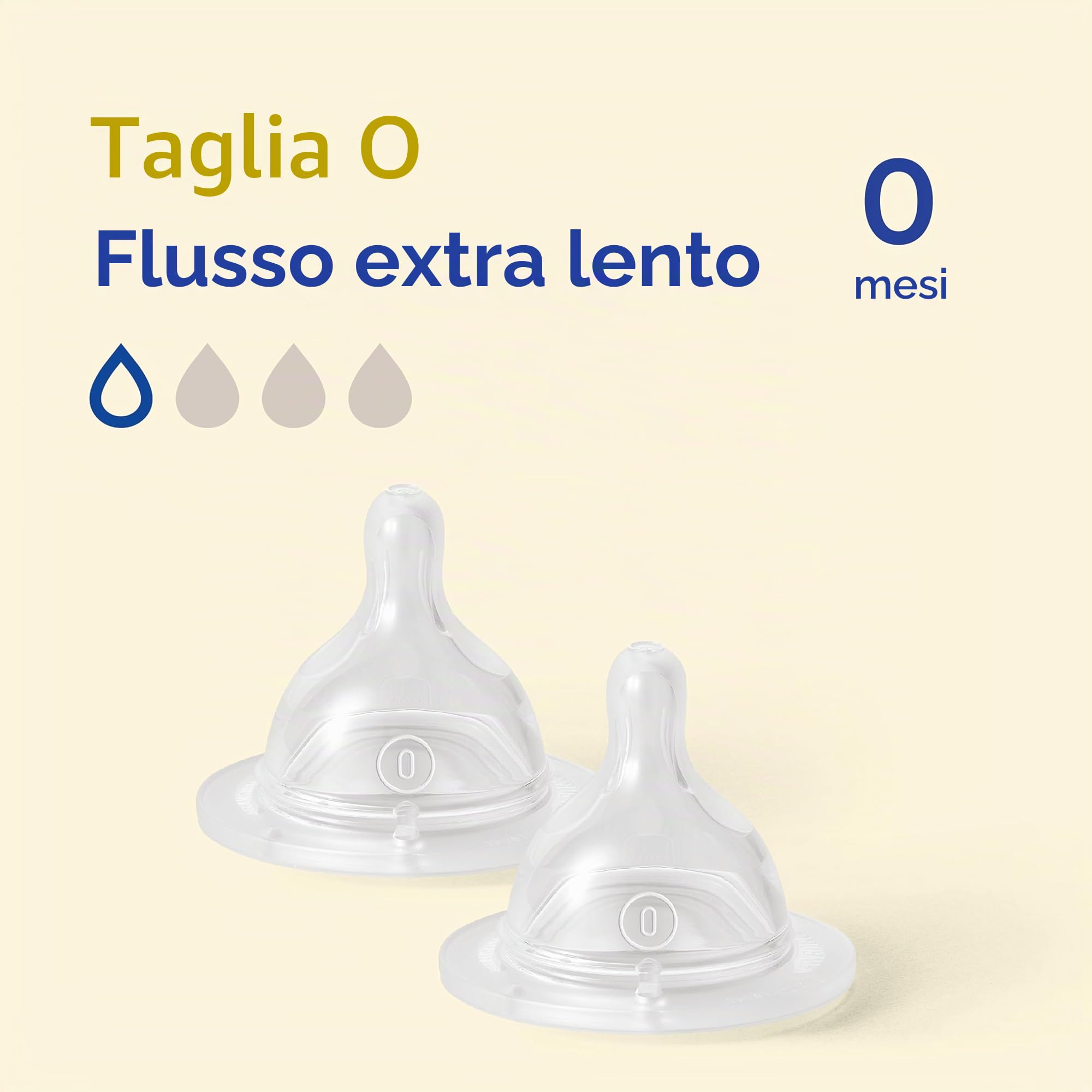 MAM, Tettarelle a flusso extra lento, misura 0, adatte per neonati, in silicone SkinSoft, per biberon, adatte a tutte le bottiglie MAM e per l'alimentazione del bambino, confezione da 2