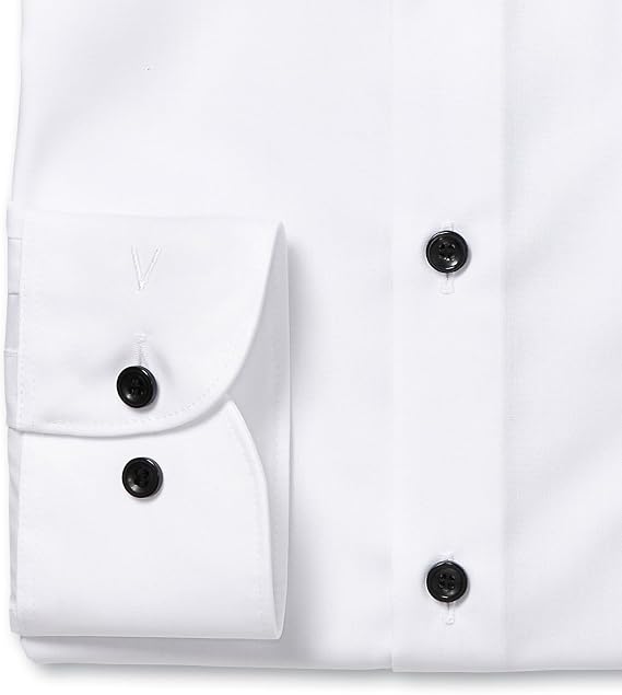 Camicia Da Uomo Marvelis Comfort Fit – Manica Lunga 64 Cm, Colore Blu Notte, Cotone Popeline, Tasca Sul Petto Con Ricamo - 2