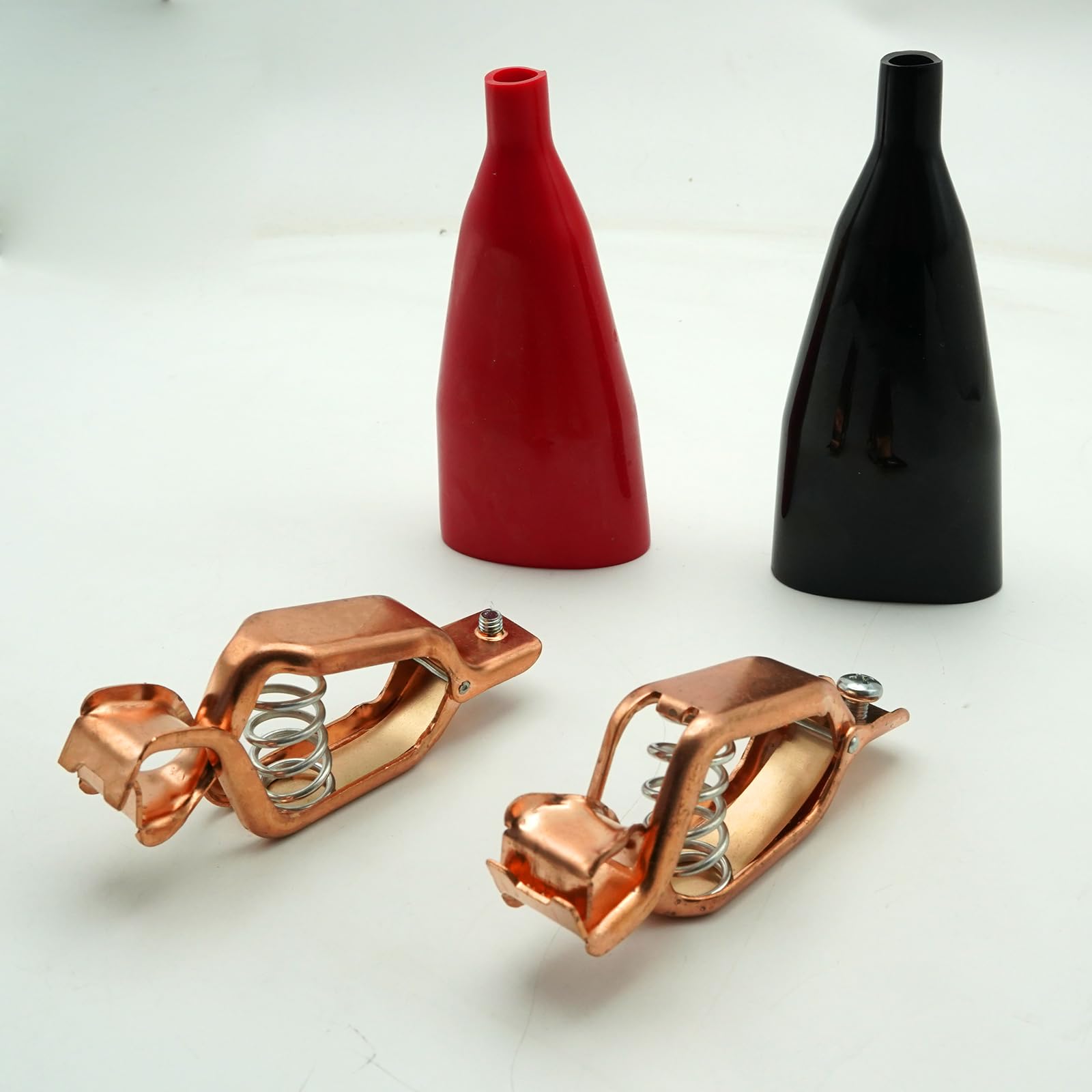 Confezione da 2 clip per batteria in rame resistente con isolante a clip (100 A)