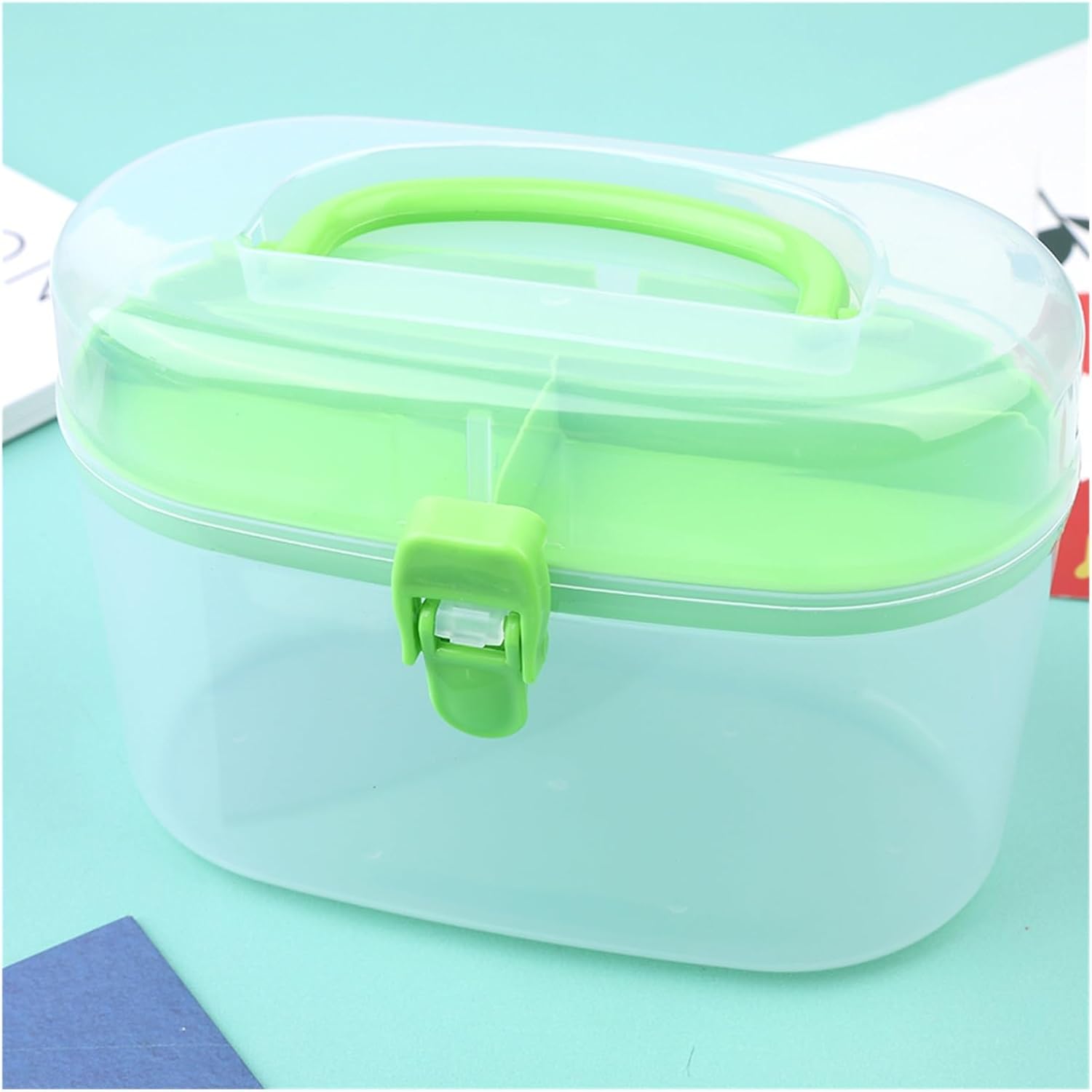 FZZDP 1Pcs Plastic Sewing Storage Box for Sewing Kit Tool