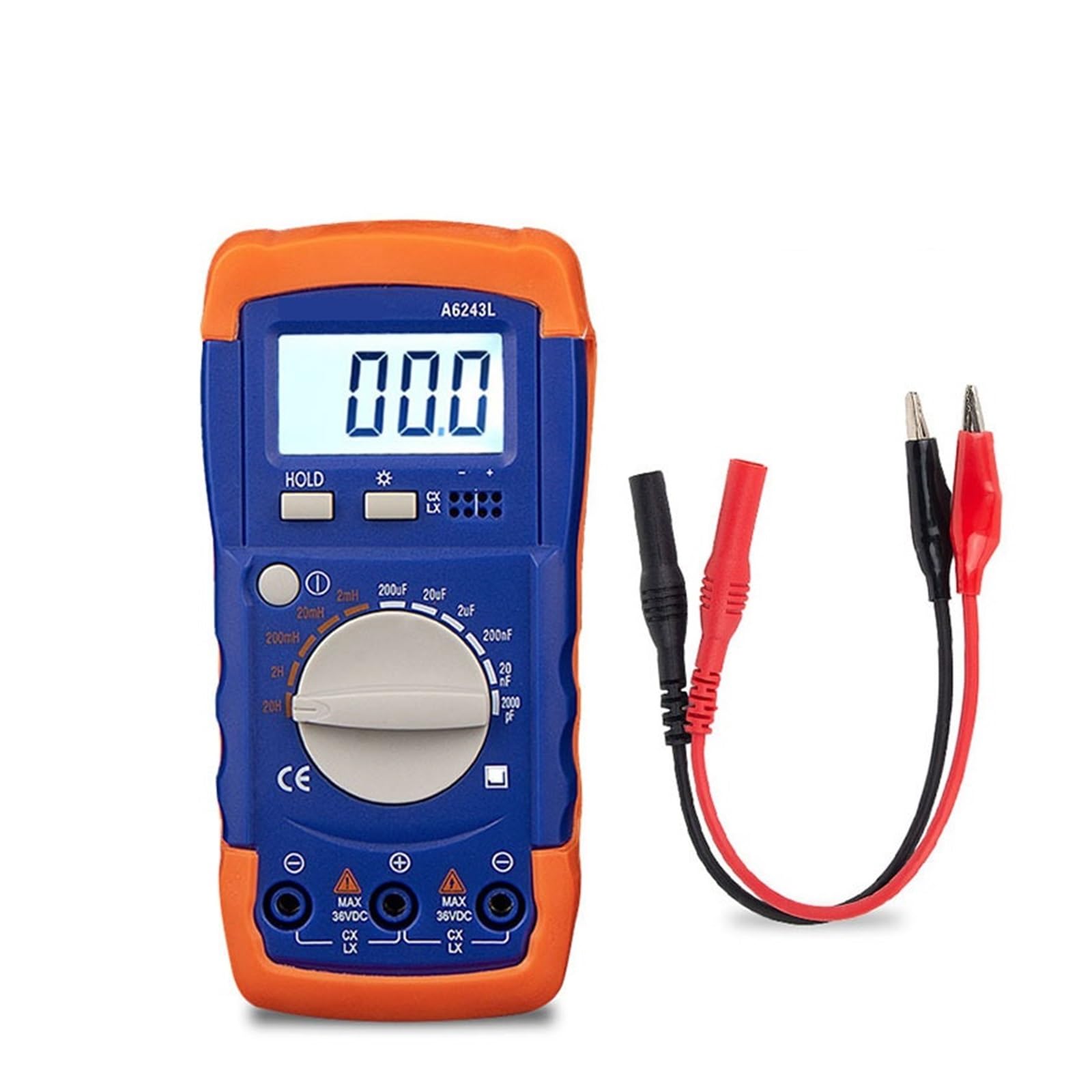 Digitales LCR-Messgerät, Kondensator-Induktivitätsmessgeräte, Tester, Elektrische Messgeräte Mit Summer(A6243L)