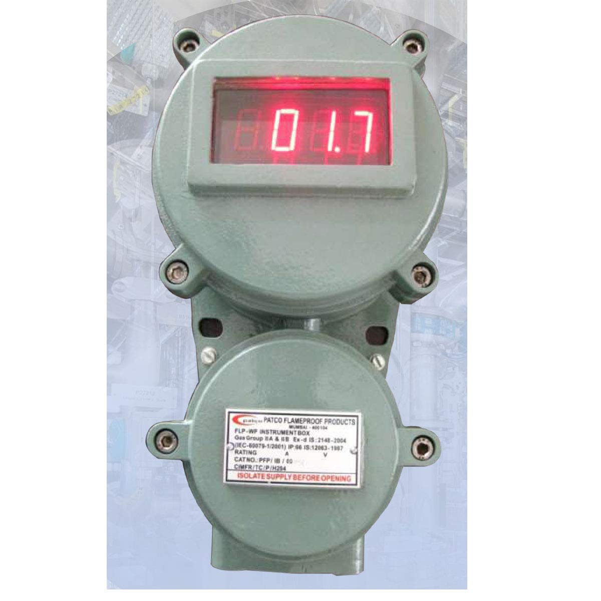 Flameproof Digital Temperature Indicator (Range 99.9 to 200 Deg.C