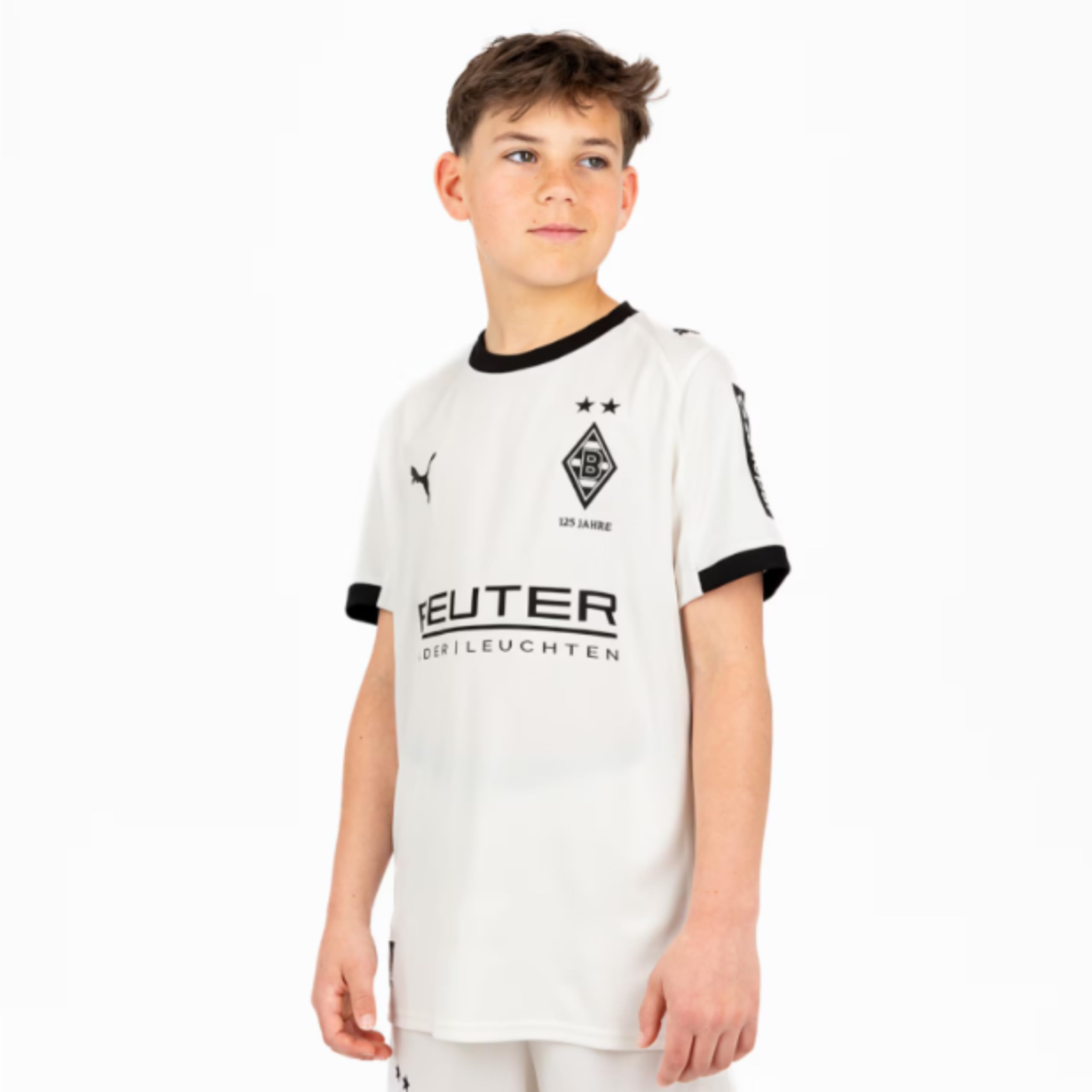 PUMA Original BMG Trikot Kinder [Home 25/26] Offizielles Borussia Mönchengladbach Trikot [Spieler oder Personalisiert] Sport Trainingsanzug Fussball Geschenke Jungen Mädchen Fußball Fanartikel Kinder