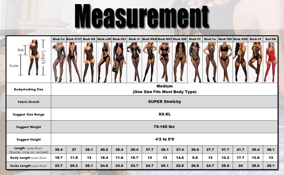 Buitifo Womens Fishnet Bodystocking Plus Size Crotchless Bodysuit Sexy Tights Soft Nightwear Lingerie: One Size White Gbw