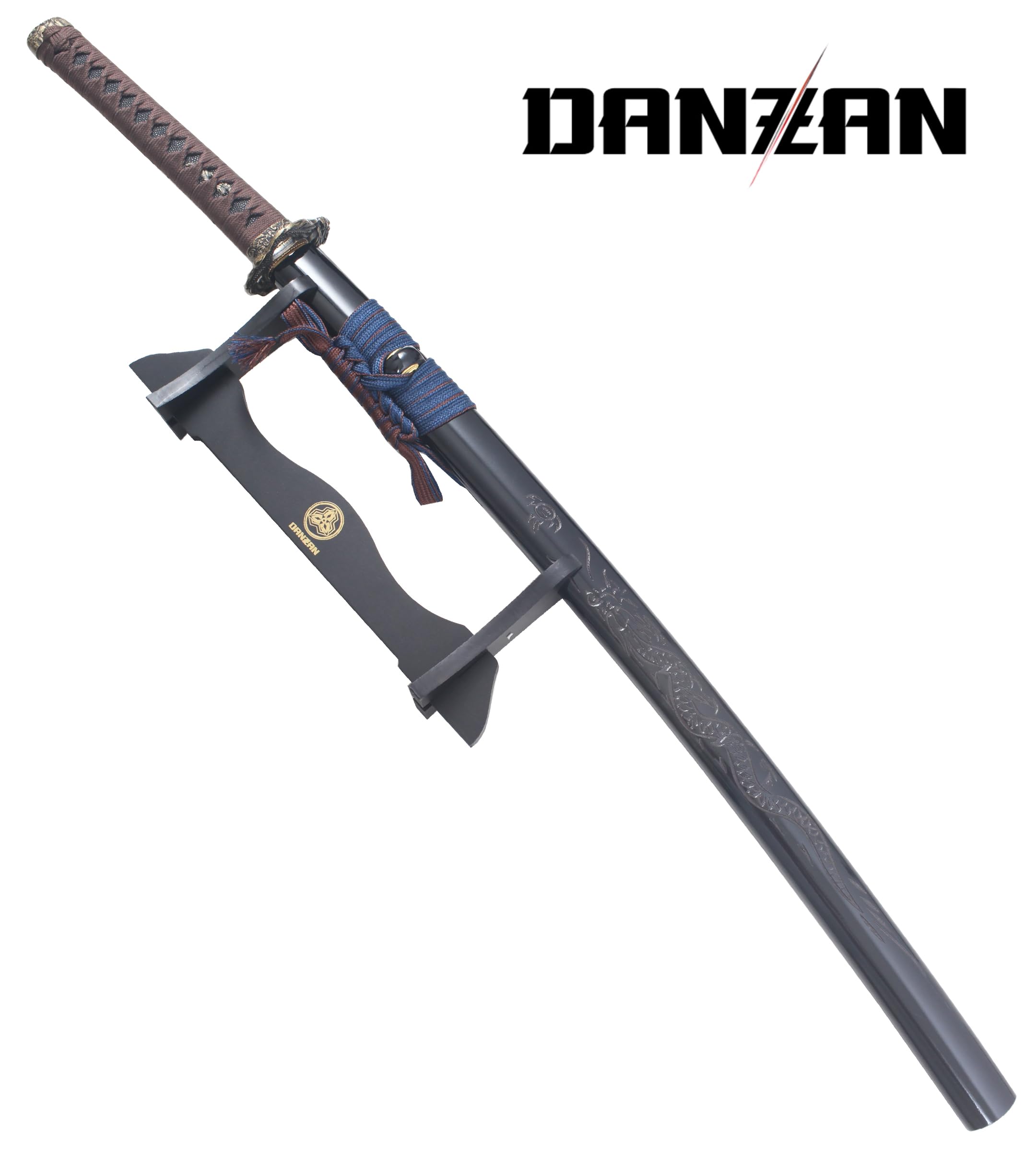 Danzan Katana Dragon en Bois - Sabre d'Entraînement Japonais - Décoration