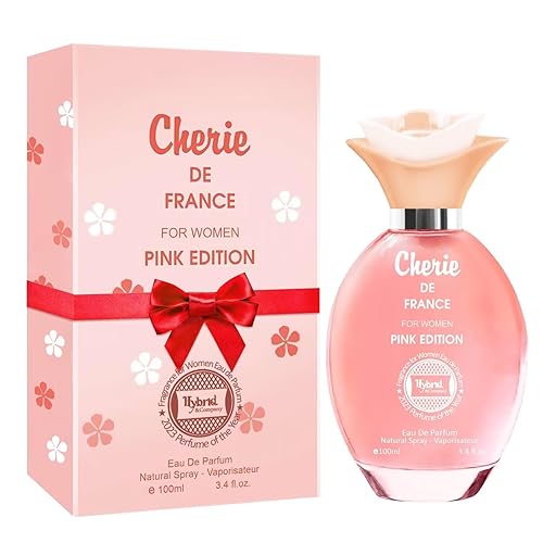 Miniatura 1 de Hybrid & Company Cherie De France - Perfume para mujer, edición rosa con aroma relajado y femenino frutal, 3.4 onzas líquidas