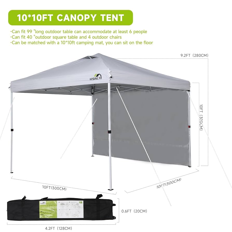 CRAZY CREEK×HYSTERIC/POP UP SHADE Amazon.com : 10x10ft Pop Up Canopy Tent with Removable