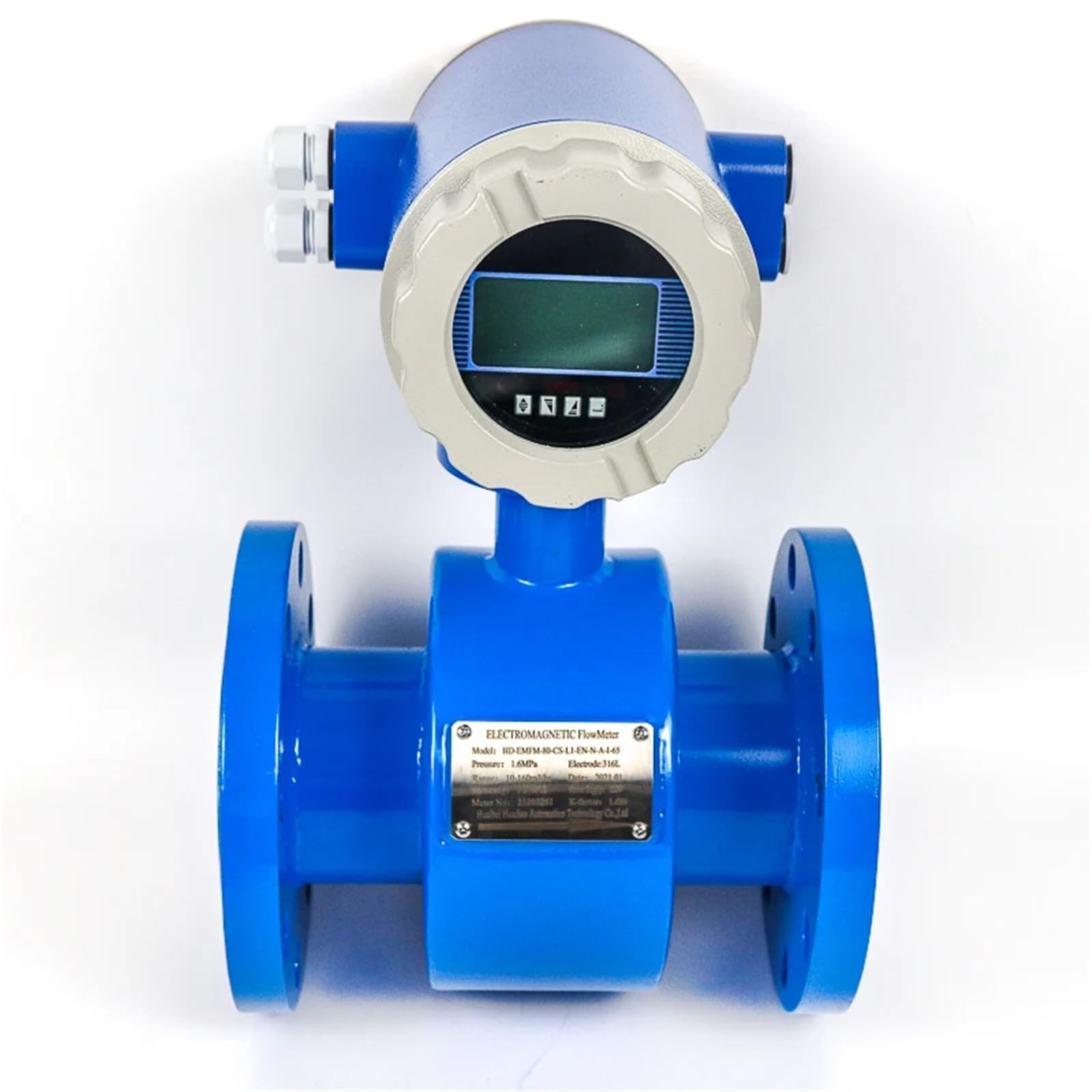 Cyfrowy miernik przepływu wody Przepływomierz elektromagnetyczny Dn15 Dn300 1 "kołnierz ścieki mocny kwas alkaliczne przepływomierze(DN15)