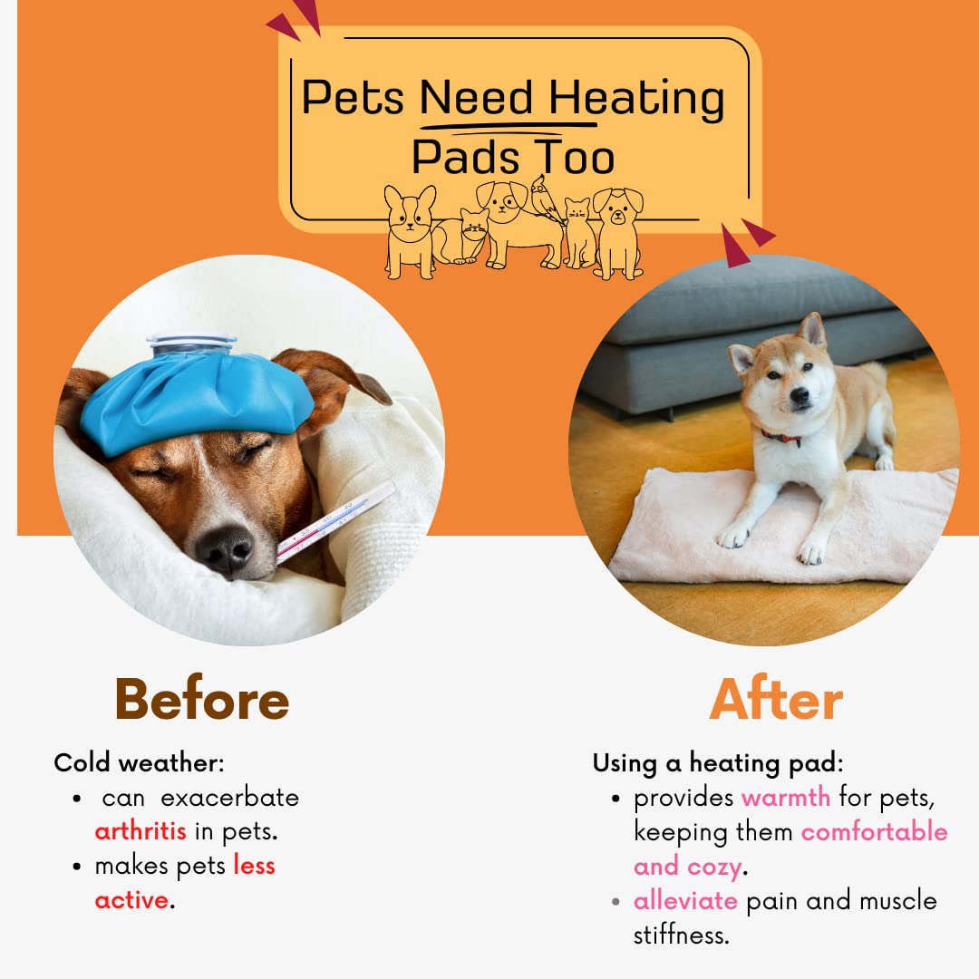 Petoont Pet Heating Pad - 27x16 Inch, Adjustable Temp, Auto Timer, Waterproof - Includes 2 Washable Covers For Dogs & Cats - View #9