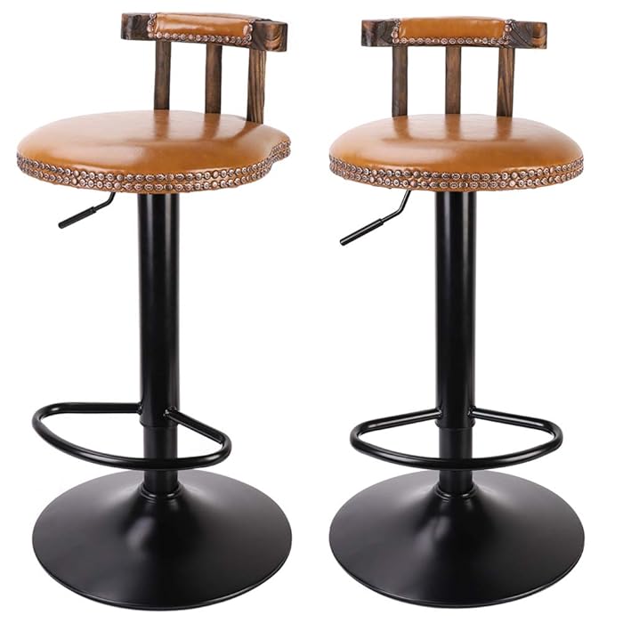 Buy Modern Bar Stools Set Industrial Style Kitchen Stools for Breakfast