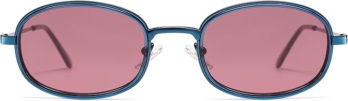 Retro Oval Sunglasses for Women Men Trendy Large Round Y2k Sunnies AP3681