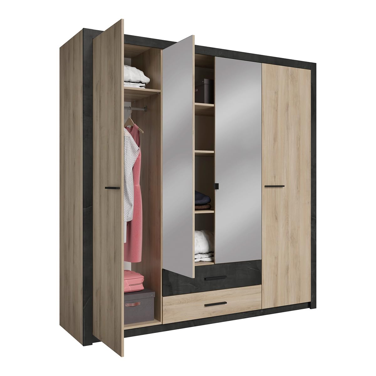 Demeyere Armoire 4 Portes Ouvrantes/2 Tiroirs Colorado