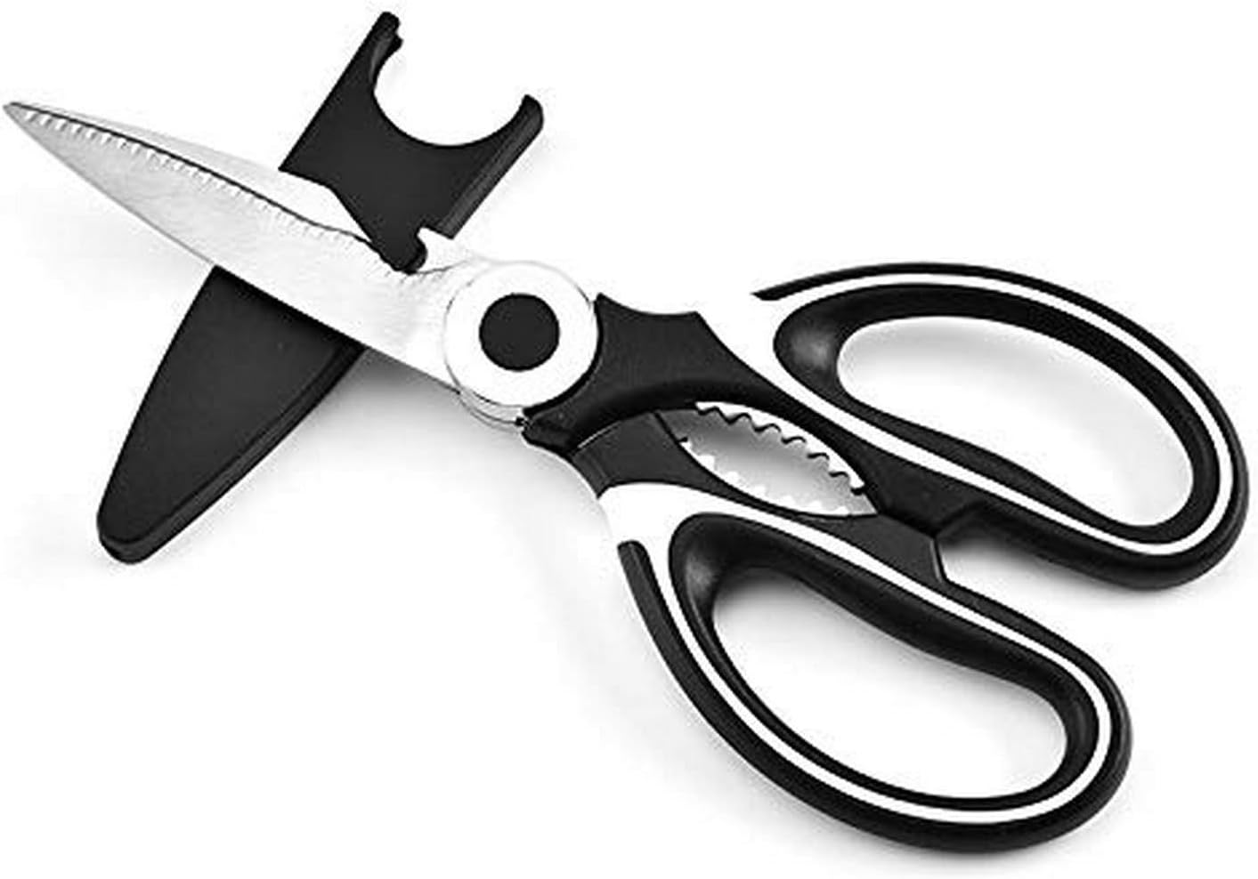 IOQSOF, Black Scissors, Heavy Duty Ultra Sharp Kitchen