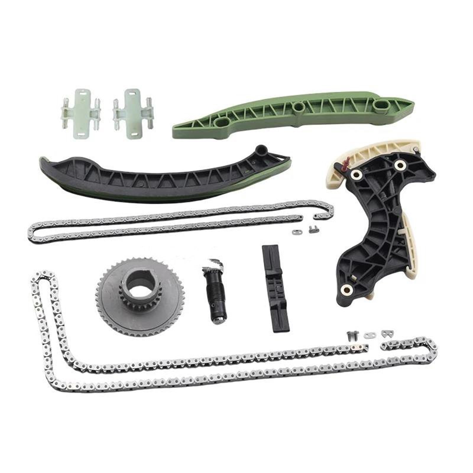 Genérico Kit Cadena Distribución Motor Coche 10 Piezas para Benz M271 A209 C209 W203 W204 CL203 R171 0009933978 A2710521116