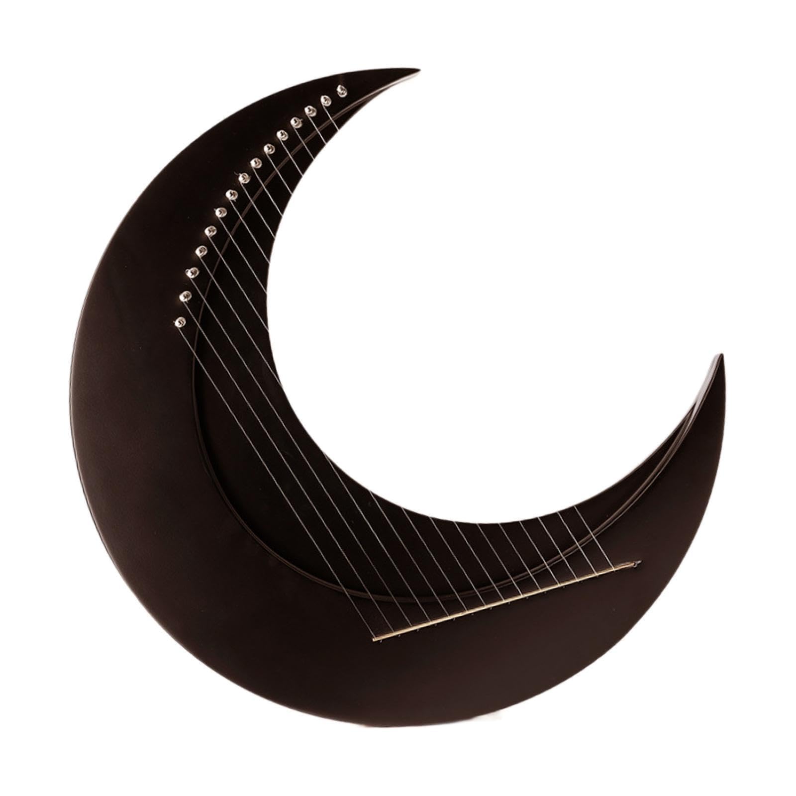 #N/a Lyres Harp de 15 Cuerdas Instrumento Elegante Inspiración Mitológica Caja Musical Cuerda Orquestal Adecuado para Músicos Principiantes