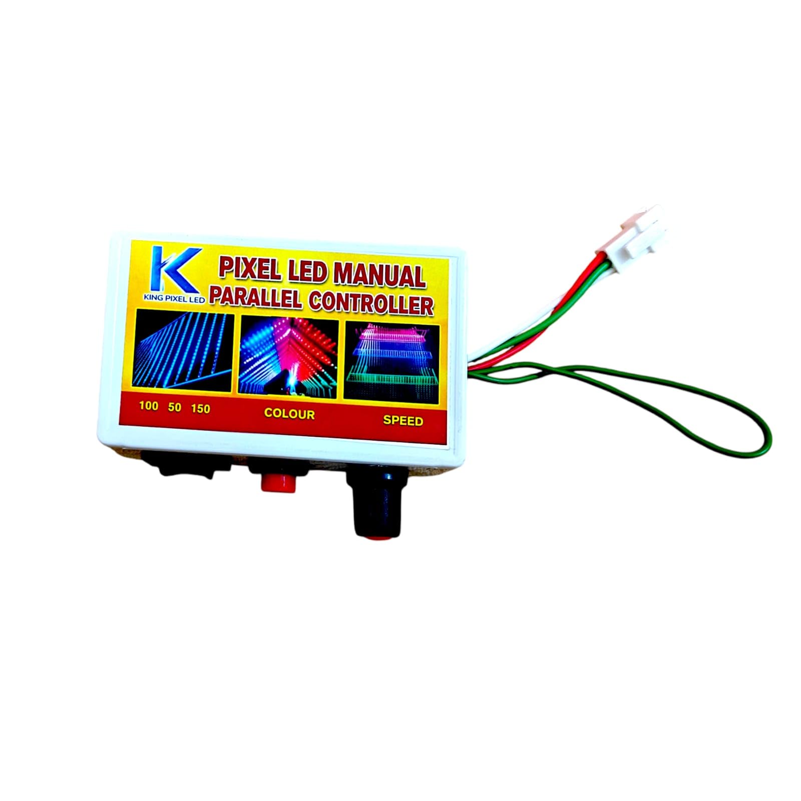 Hardhat Electronics Pixel led Manual Controller (Speed/Color/Data) for 2811/1903/2812 Pixel LED String Lights - 5V DC Indoor Outdoor Decoration-image-29
