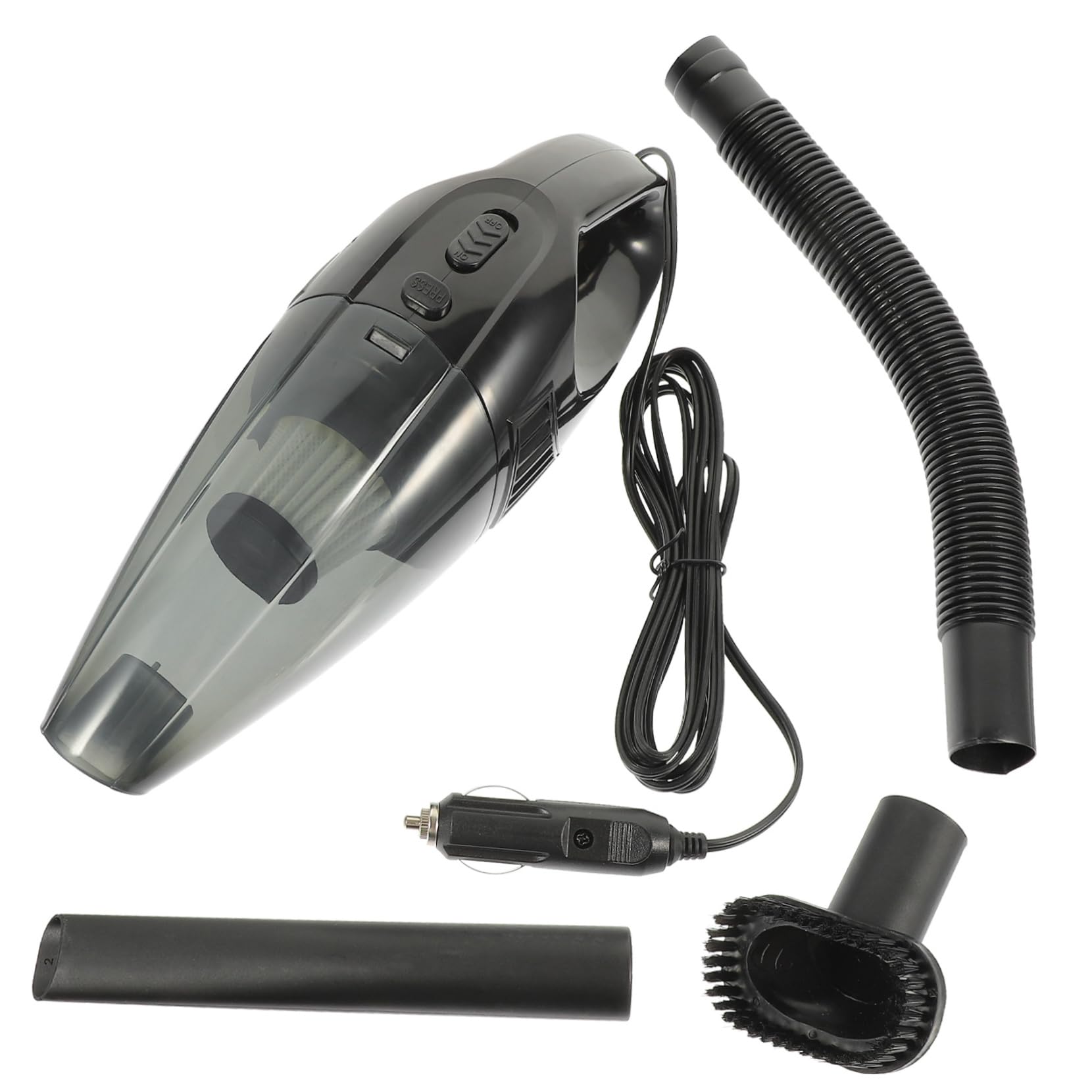 MAGICLULU Aspiradora de Coche de Mano Negra Abs para Limpieza Seca y Húmeda