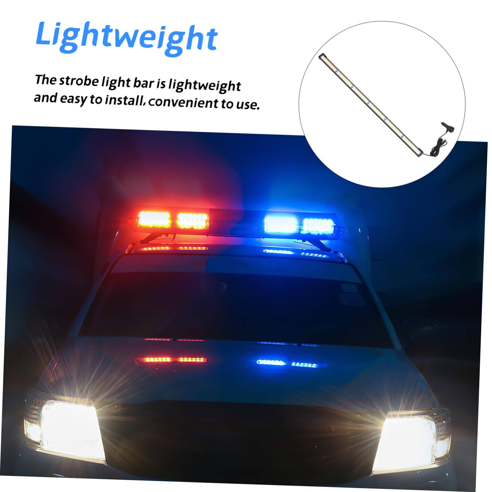 Cabilock Luz Estroboscópica Amarilla para Coche y Vehículo Industrial | Aleación de Aluminio, Pc, Cobre, Abs y Goma, Alta Luminosidad, Ligera, Instalación Sencilla