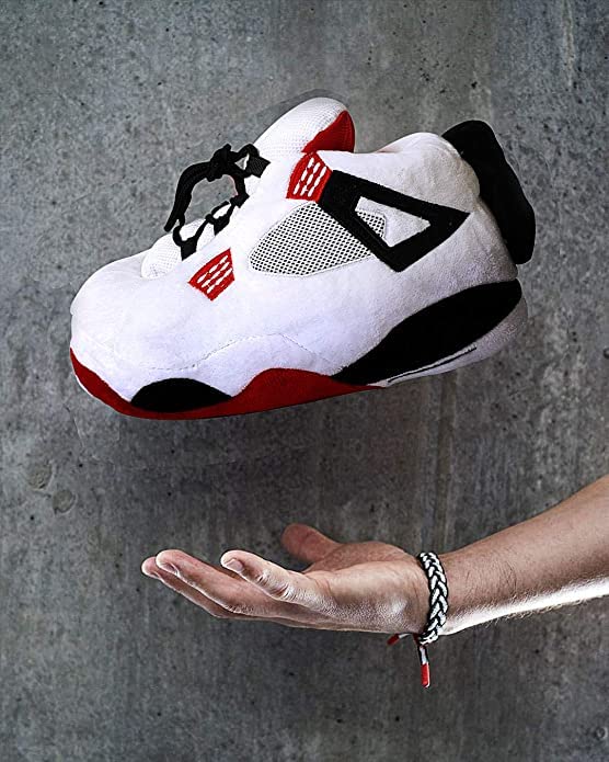 Sneaker Slippers Comfy, and Trendy Sneakers for Men, Pure Polyester Womens Sneakers | Fluffy Slippers with Standard Shoes Size that Fits All (Black, White & Red)3