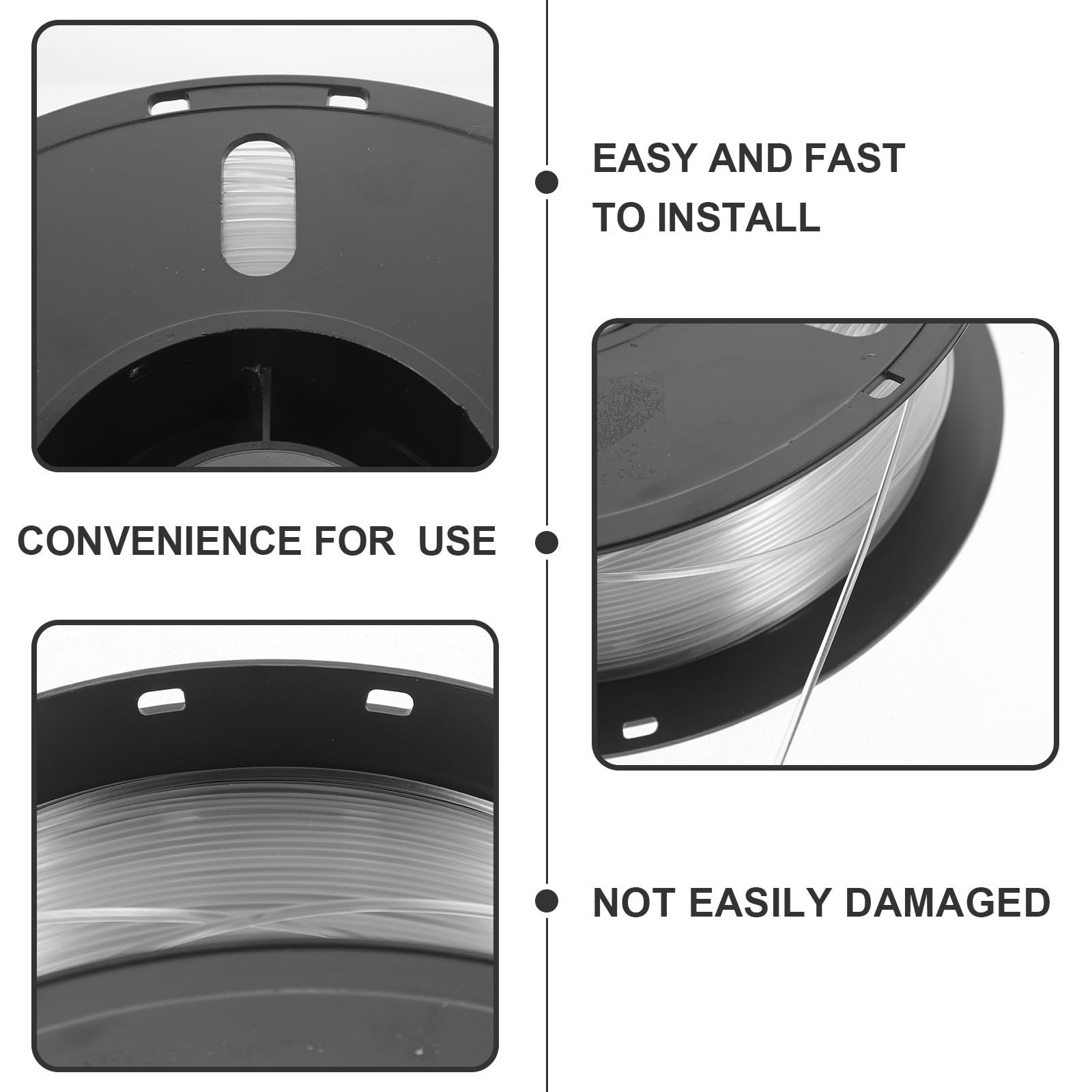 Petg 3d-druckerfilament 1, 75mm Rolle 1kg Transparent