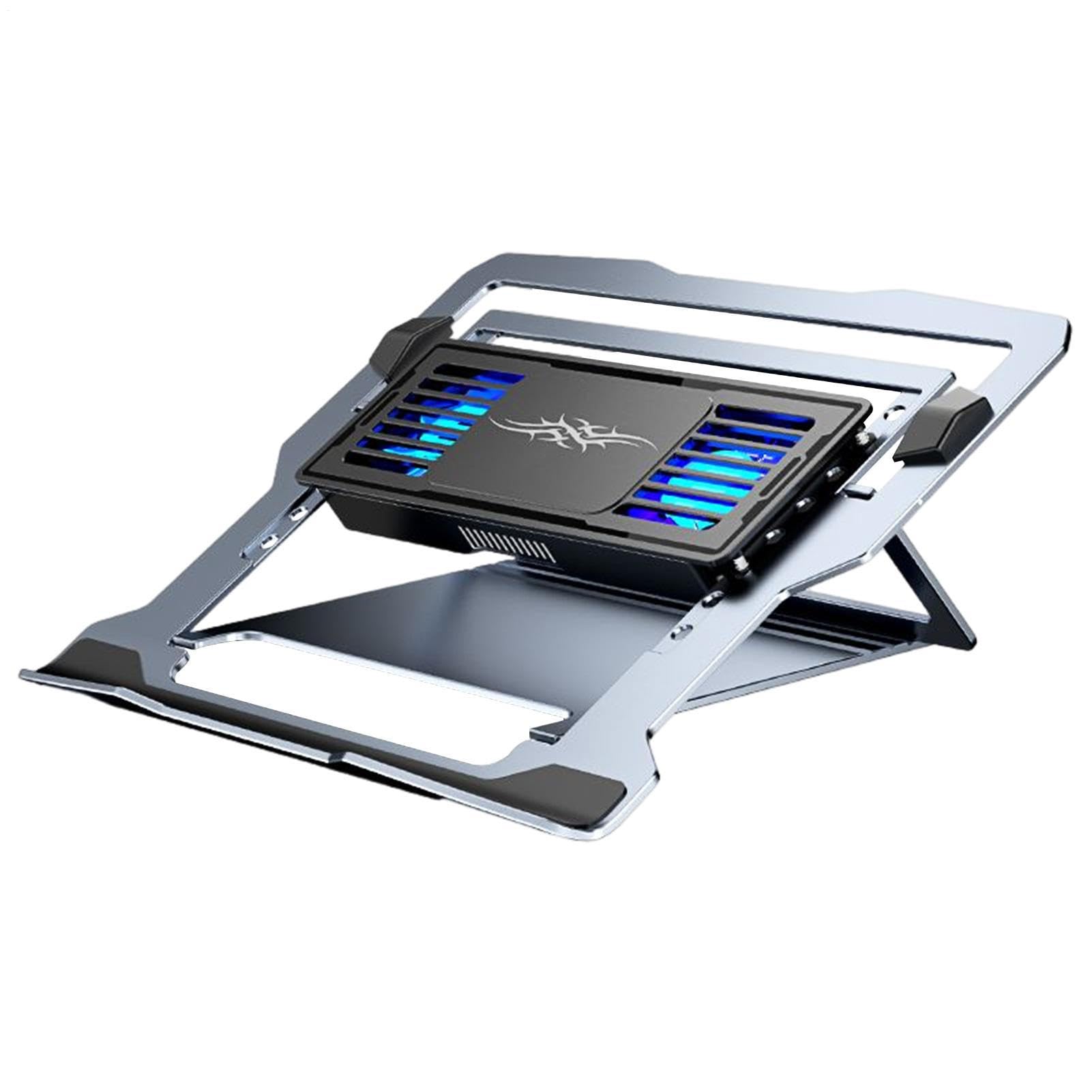 Soporte de refrigeración para computadora portátil, silencioso, almohadilla ajustable, enfriador recargable, ergonómico, soporte elevador de mesa para novio, novia