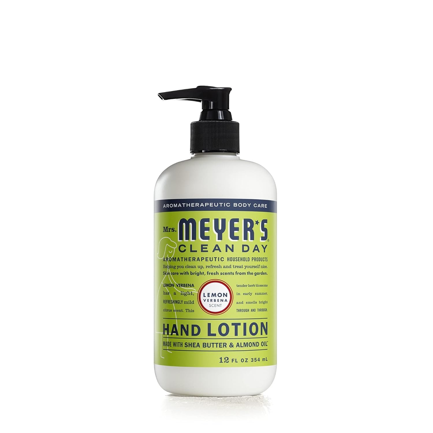 Mrs. Meyers Clean Day Lemon Verbena Hand Lotion, 12 Fluid Ounces (Pack Of 6)