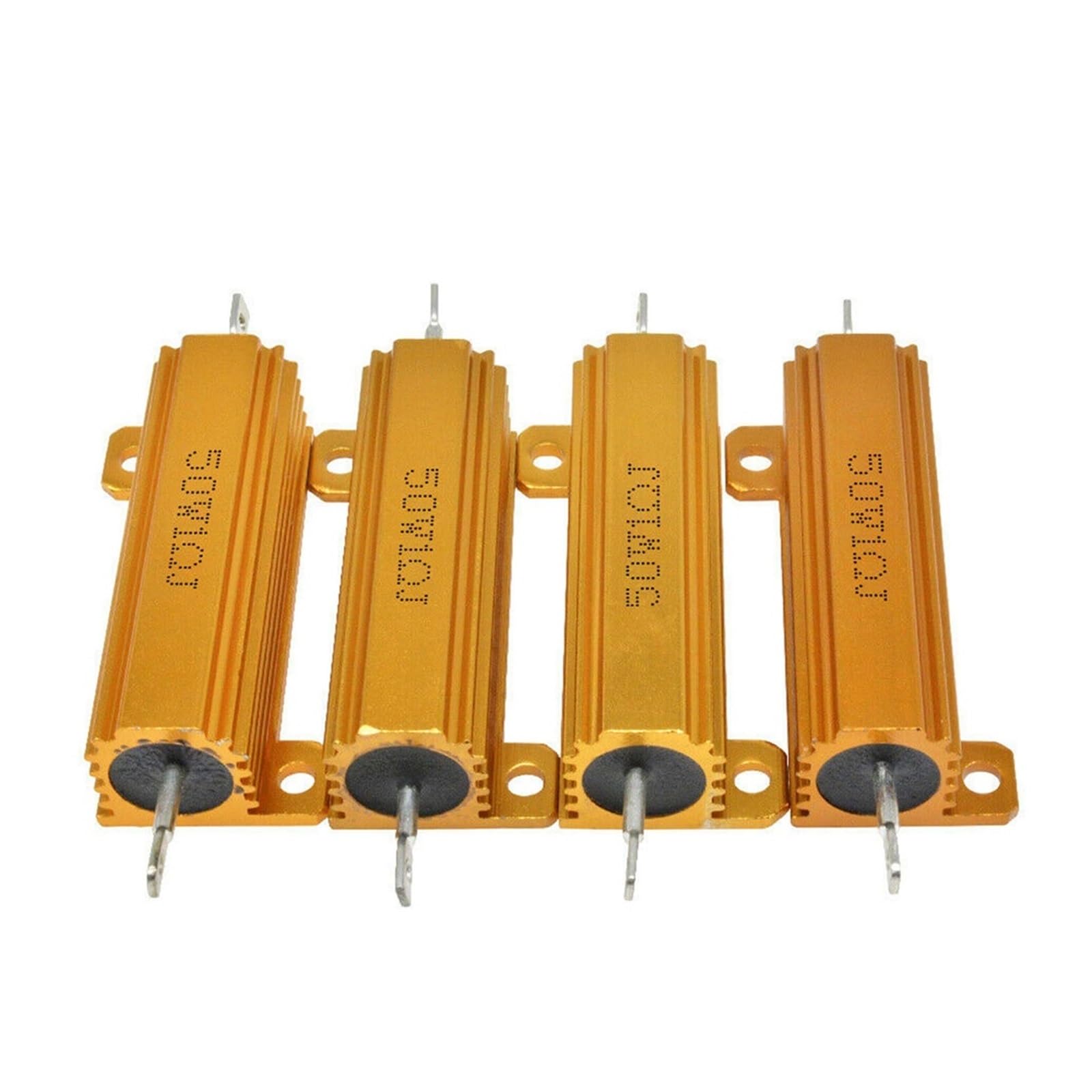 Amazon.com: 0.5R 1R 2R 4R 6R 8R 10R 20R 100W 5% +5% -5%  鋁殼外殼電源繞線電阻0.5/1/2/4/6/8/10/20/50/100 Ohm (尺寸:100W 5R) : 工業與科學