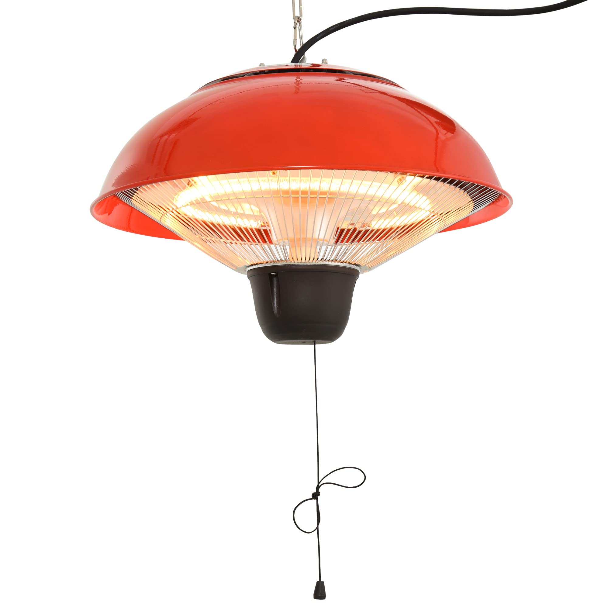 Outsunny 1.5KW Garden Electric Halogen Patio Heater Hanging Lamp