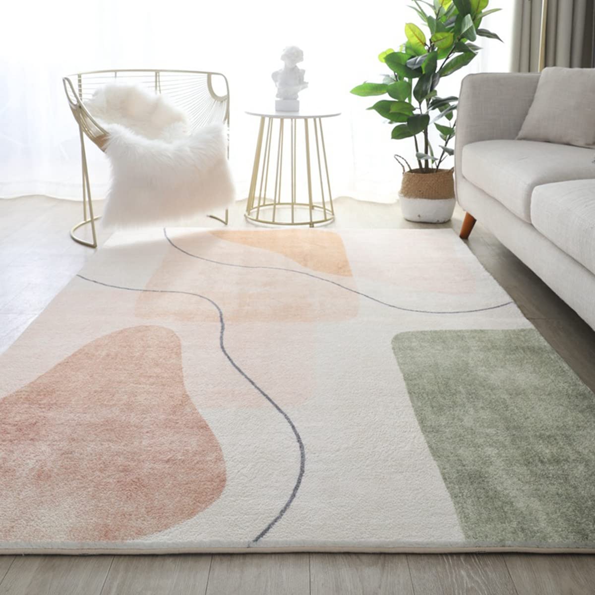 Tuokus」ラグ カーペット シャギーラグ クラシック 絨毯 洗える