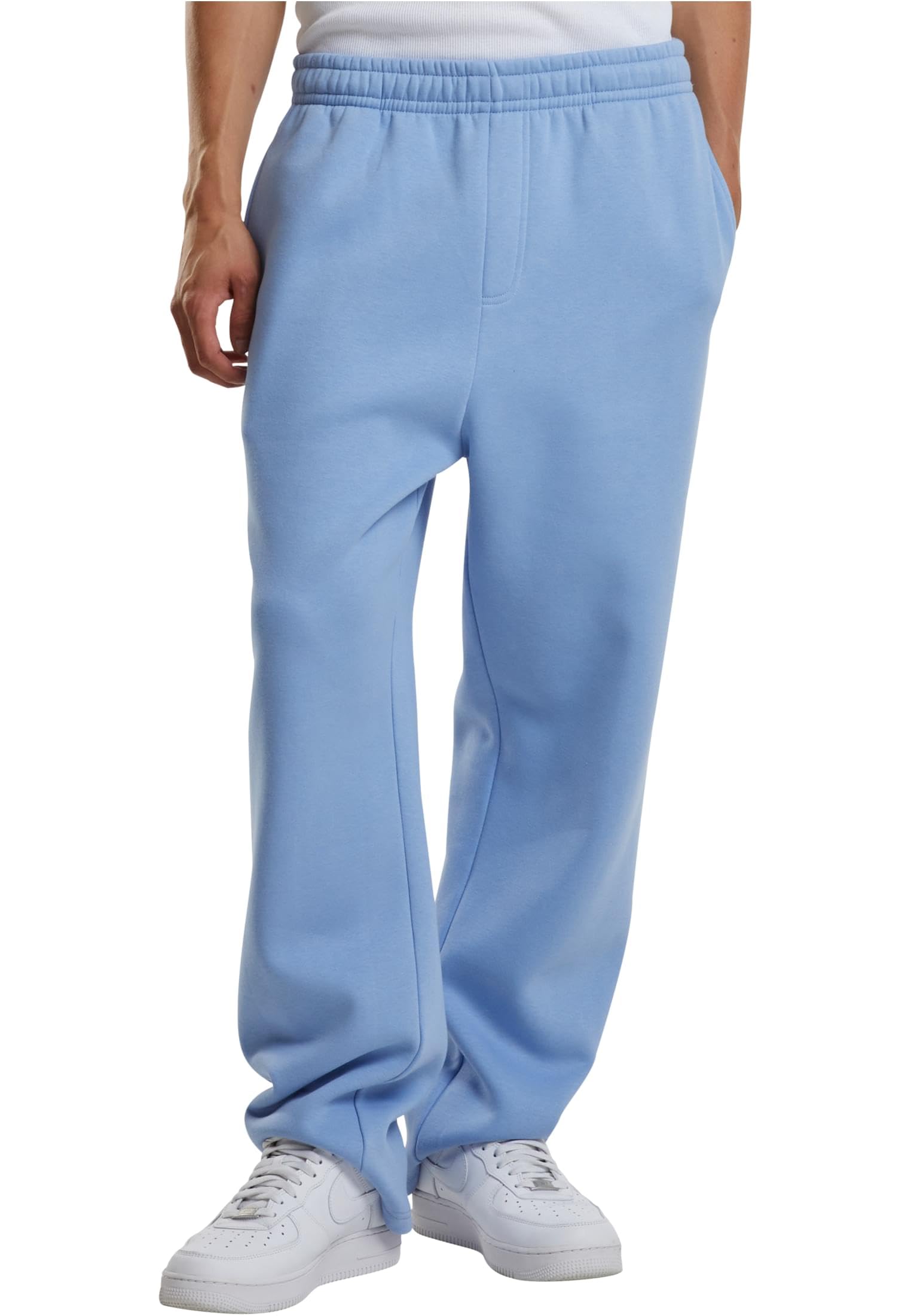 Build your Brand Men's By288-fluffy Trackpants Track Pants, Powder Blue, M