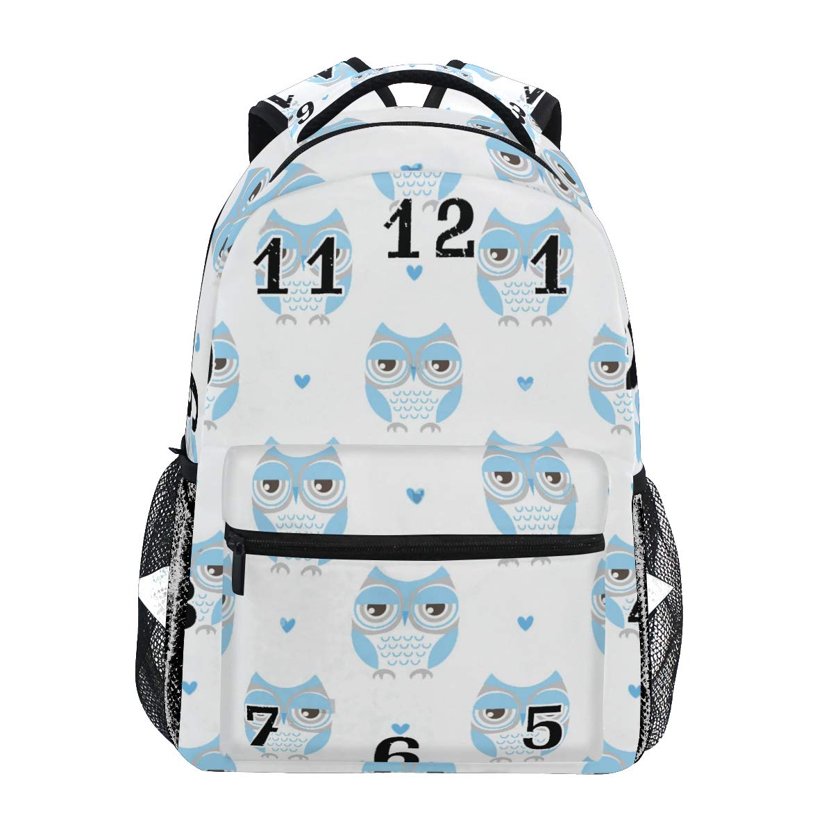 Women/Man Special Cute Owl College Daypack Travel Rucksack Gym Bag For Youth