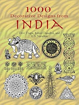 Paperback 1000 Decorative Designs from India (Dover Pictorial Archive) Book