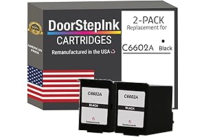 HP Remanufactured Black Ink Cartridge C6602A by DoorStepInk
