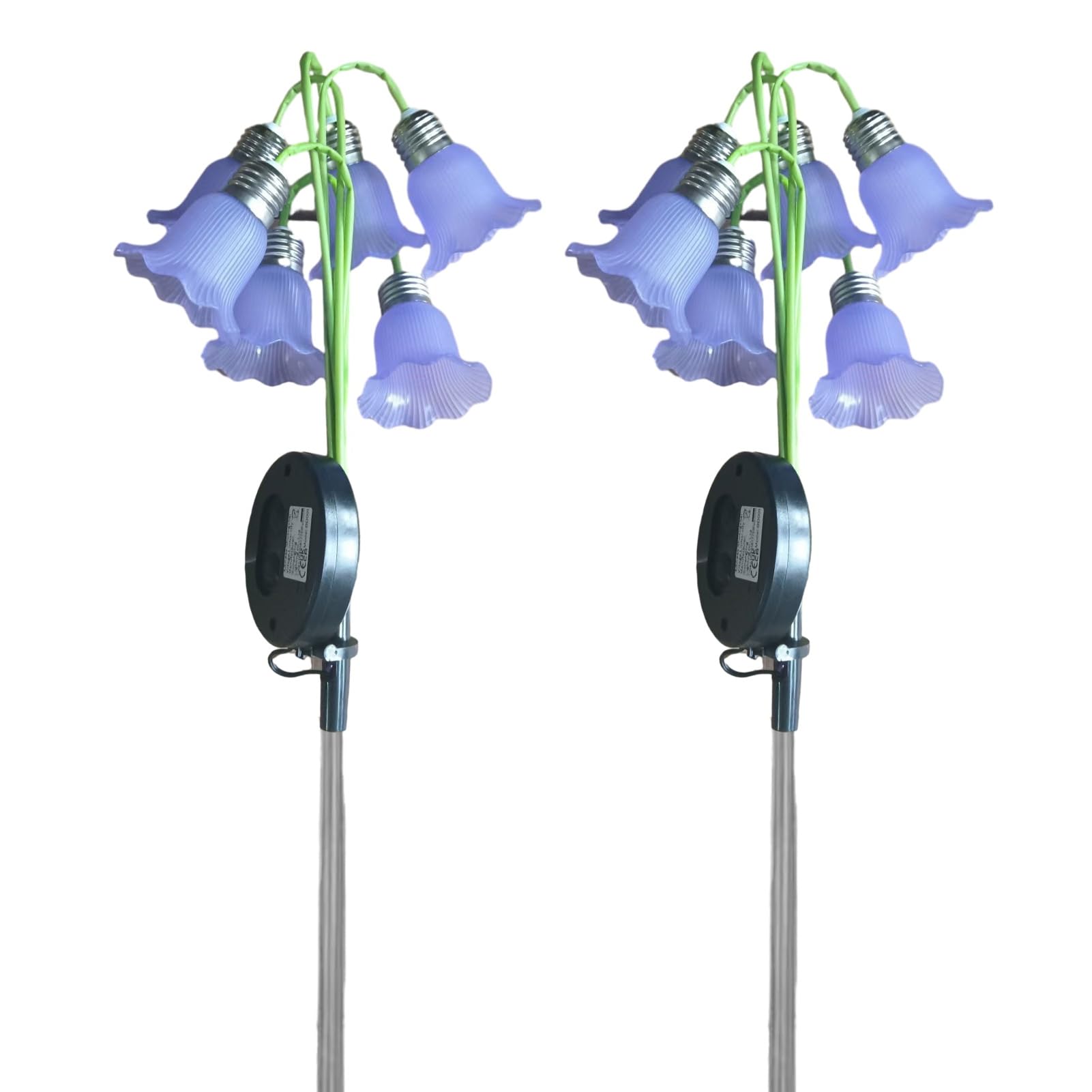 Tuxoiou 6 Head Lily Solar Garden Light, Flower Stake Lamp for Yard