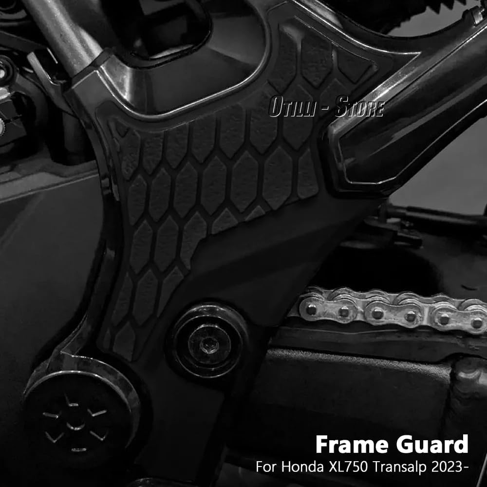 New Body Frame Protection Motorcycle Accessories Black/White Frame Guards Protection For Honda XL750 XL 750 Transalp 2023 2024 (Black)